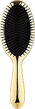 Medium Hair Brush with Natural Bristles, AUSP22, golden - Janeke Gold Hairbrush — photo N1