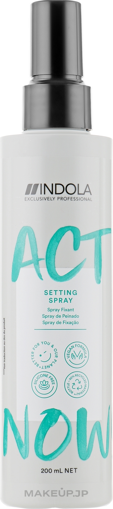 Setting Spray - Indola Act Now! Setting Spray — photo 200 ml