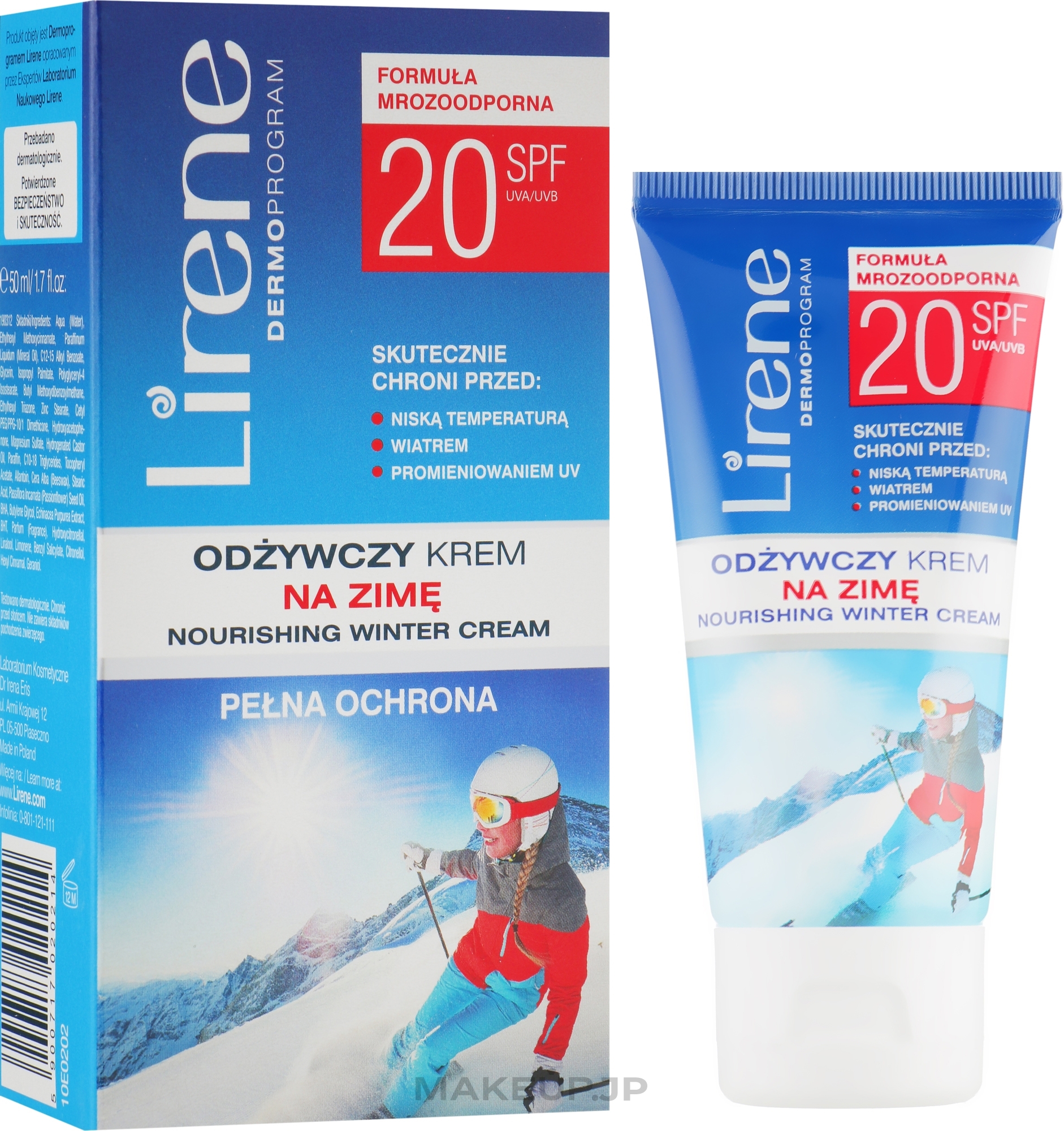 Full Protective Face Cream SPF 20 - Lirene Full protection Active Cream for Winter SPF 20 — photo 50 ml