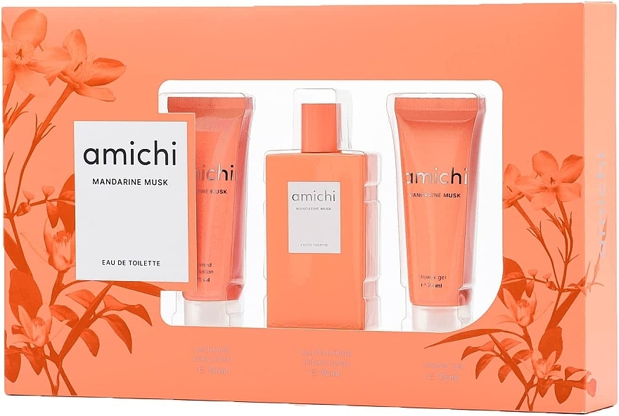 Amichi Mandarine Musk - Set (edt/75 ml + b/lot/75 ml + sh/gel/75 ml) — photo N5