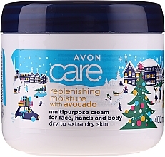 Fragrances, Perfumes, Cosmetics Moisturizing Face and Body Cream with Avocado Oil - Avon Care Cristmas Collection Replenishing Moisture With Avocado Multipurpose Cream For Face, Hands And Body