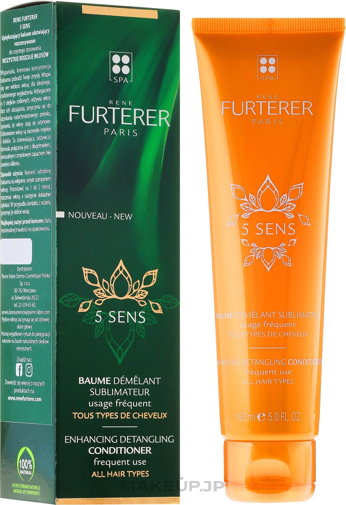 Hair Conditioner - Rene Furterer 5 Sens Enhancing Detangling Conditioner — photo 150 ml