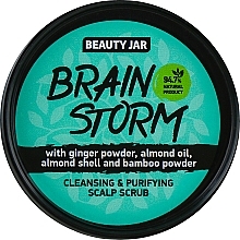 Cleansing Scalp Scrub "Brain Storm" - Beauty Jar Cleansing & Purifying Scalp Scrub — photo N1