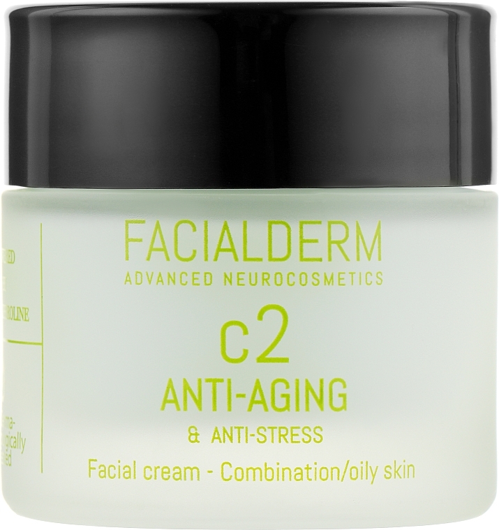 Anti-Aging & Anti-Stress Cream for Combination & Oily Skin - Facialderm C2 Anti-Age And Anti-Stress Cream — photo N1