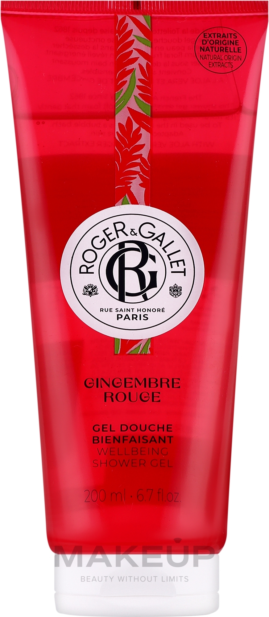 Roger&Gallet Gingembre Rouge Wellbeing Shower Gel - Shower Gel — photo 200 ml