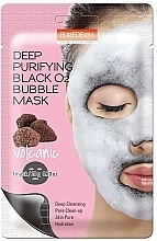Deep Cleansing Oxigen Face Mask - Purederm Deep Purifying Black O2 Bubble Mask Volcanic — photo N1