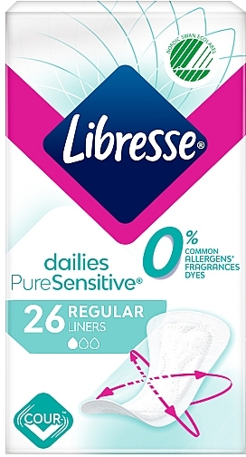 Daily Liners, 26 pcs - Libresse Dailies Pure Sensitive — photo N1