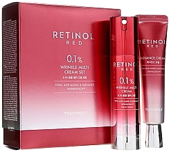 Set - Tony Moly Retinol Red 0.1% Wrinkle Multi Cream Set (f/cr/50ml + f/cr/30ml) — photo N1