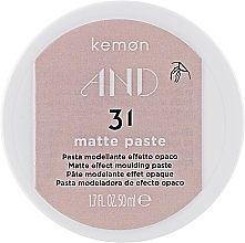 Fragrances, Perfumes, Cosmetics Matte Hair Paste - Kemon AND Matte Paste 31