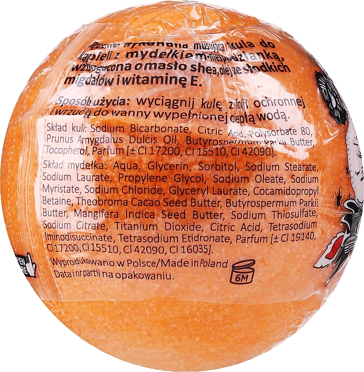 Bath Bomb "Surprise", orange - LaQ Bath Bomb — photo N2