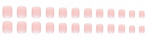 Ombre Square Nail Tips, 24 pcs. - Deni Carte Nails 7028 — photo N2