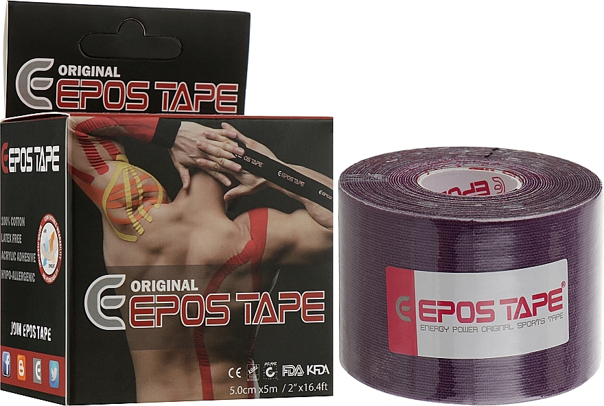 Kinesio Tape "Purple" - Epos Tape Original — photo N2