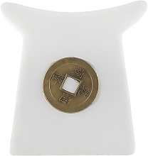 Aroma Lamp "Coin", white - Aromatika — photo N1