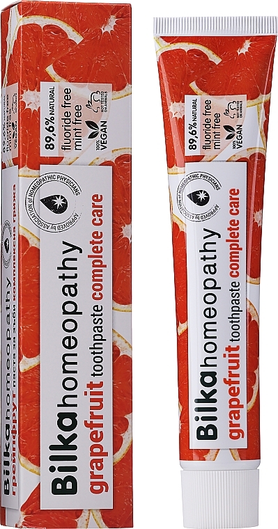 Homeopathic Toothpaste "Grapefruit" - Bilka Homeopathy Grapefruit Toothpaste — photo N2