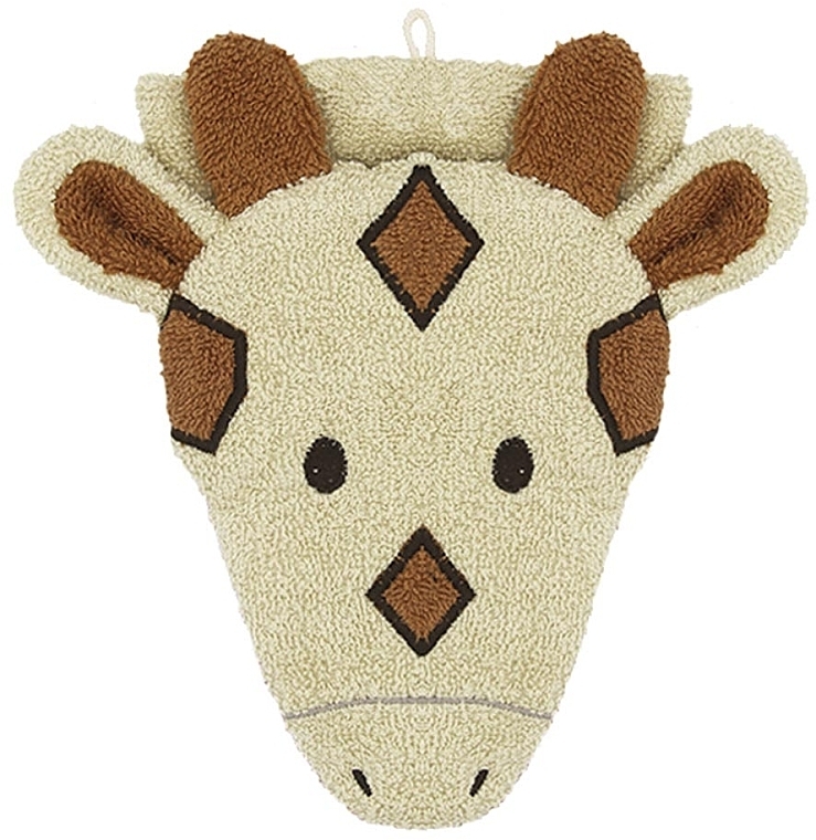 Kids Puppet Bath Sponge 'Giraffe Gisela' - Fuernis Wash Glove Gisela Giraffe — photo N1