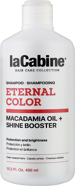 Color Protecting Shampoo - La Cabine Eternal Color Shampoo Macadamia Oil + Shine Booster  — photo N1