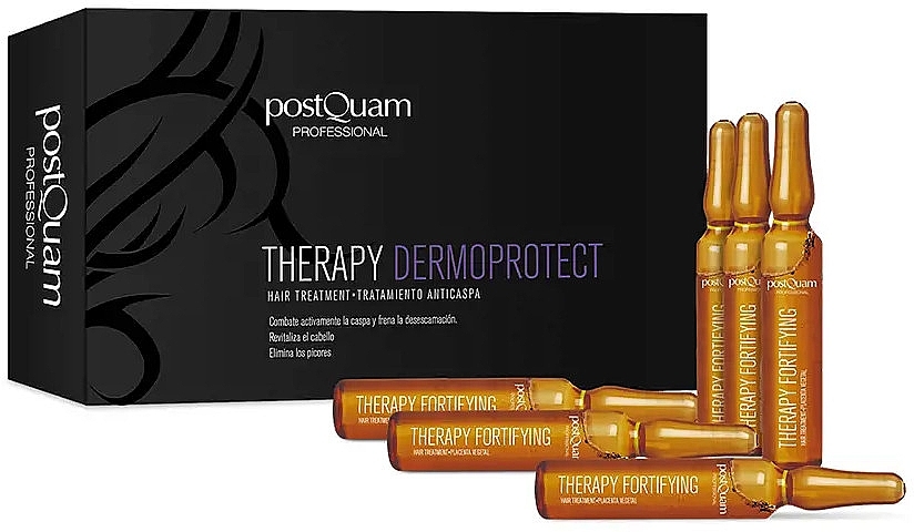 Anti-Dandruff Ampoule - PostQuam Therapy Dermoprotect Anti-Dandruff Treatment — photo N1