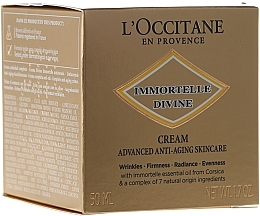 Fragrances, Perfumes, Cosmetics Face Cream - L'Occitane Immortelle Divine Cream Advanced Anti-Aging Skincare