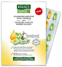 Fragrances, Perfumes, Cosmetics Herbal Vitality Capsules - Rausch Swiss Herbal Vitality Capsules