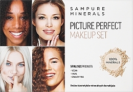 Fragrances, Perfumes, Cosmetics Sampure Minerals Picture Perfect Makeup Set Pale - Set, 5 products