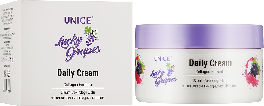 Face Cream with Grape Seed Extract - Unice Cream — photo N2