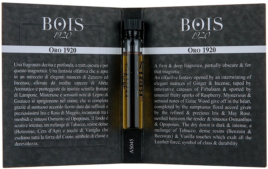 Bois 1920 Oro 1920 - Eau (mini size) — photo N3