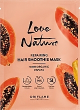 Repairing Hair Mask with Organic Papaya - Oriflame Love Nature Repairing Hair Smoothie Mask With Organic Papaya — photo N1