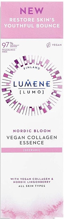 Ultra-Concentrated Smoothing Serum - Lumene Lumo Nordic Bloom Vegan Collagen Essence — photo N2