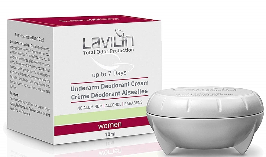 Women Creamy Deodorant '7 days' - Lavilin 7 Day Underarm Deodorant Cream Women — photo N1