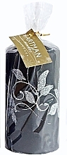 Fragrances, Perfumes, Cosmetics Decorative Candle, black, 7x10 cm - Artman Amelia