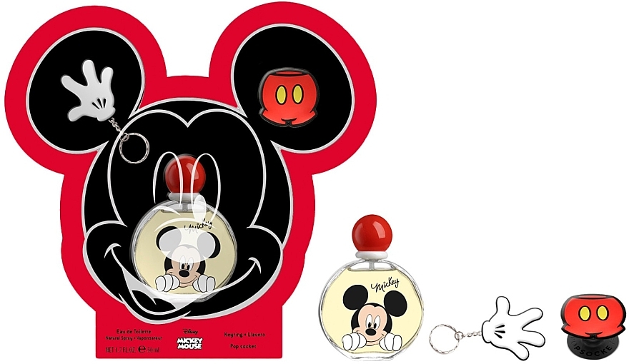 Air-Val International Disney Mickey Mouse - Set (edt/50ml +brelock/1pcs + keyring/1pcs) — photo N1