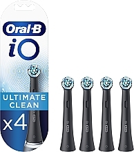 Electric Toothbrush Heads, black, 4 pcs - Oral-B iO Ultimate Clean — photo N9