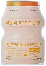 Mango Yogurt Sheet Mask - A'Pieu Real Big Yogurt One-Bottle Mango — photo N1
