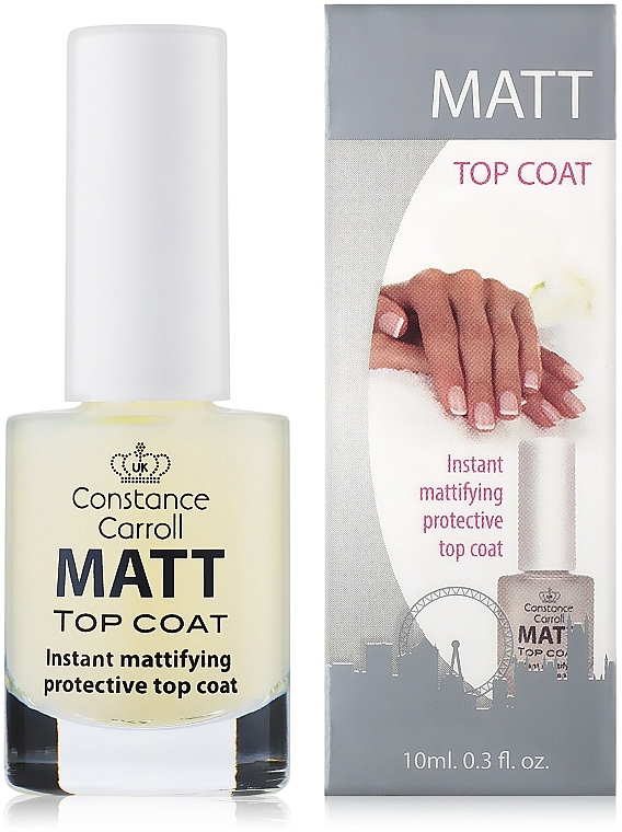 Nail Dry Top Coat - Constance Carroll Matt — photo N1