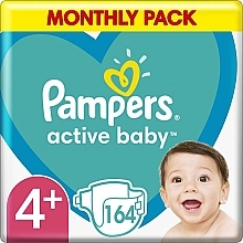 Fragrances, Perfumes, Cosmetics Pampers Active Baby Diapers 4+ (10-15 kg), 164 pcs - Pampers