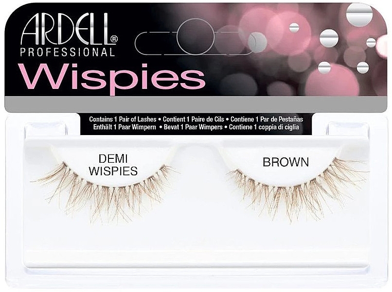 False Lashes - Ardell Invisibands Demi Wispies Brown — photo N1