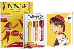 Fragrances, Perfumes, Cosmetics Makeup Pen Set, yellow, orange, red - Nailmatic You’re The Artist (pen/3x11g + book/1pcs)