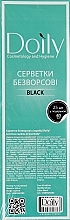 Lint-Free Wipes in Box, 4.5x6.5cm, 425 pcs, black - Doily — photo N1