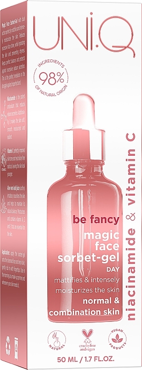 Day Gel Face Serum - UNI.Q be Fancy Magic Face Sorbet-Gel Day — photo N3