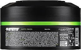 Extra Strong Hold Hair Styling Wax - Gummy Wax Matte Finish — photo N2