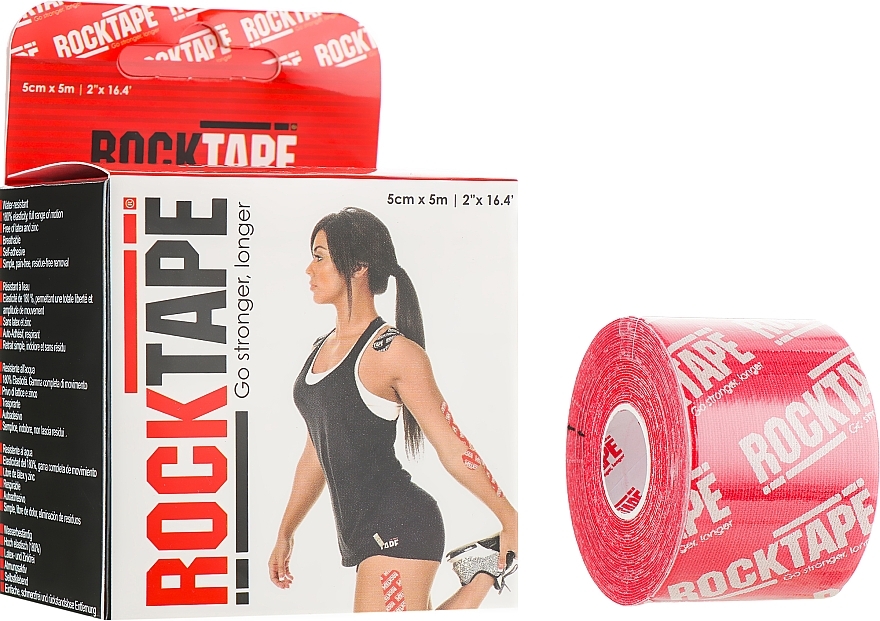 Kinesio Tape "Red Logo" - RockTape Design — photo N1