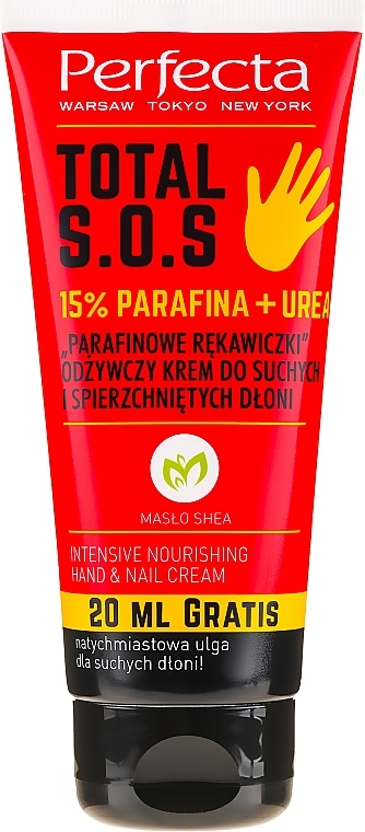 GIFT! Nourishing Hand Cream 'Paraffin Glove' - Perfecta Total S.O.S Intensive Nourishing Hand & Nail Cream — photo N1