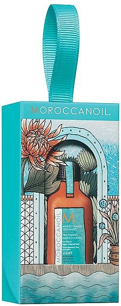 Revitalizing Oil for Thin & Blonde Hair in Gift Box - Moroccanoil Treatment Light Holiday Stocking Stuffer — photo N2