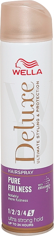 Pure Fullness Hair Spray - Wella Deluxe Pure Fullness Ultra Strong Hold — photo N1