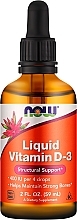 Drops "Vitamin D3" - Now Foods Liquid Vitamin D3 400 IU — photo N1