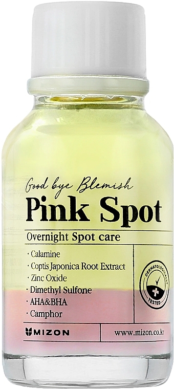 Night Spot Serum - Mizon Pink Spot Good Bye Blemish Overnight Spot Care — photo N1