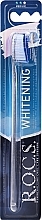 Fragrances, Perfumes, Cosmetics Toothbrush "Whitening", medium, transparent-dark blue - R.O.C.S.