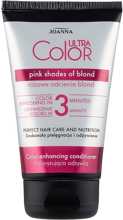 Tinted Hair Conditioner - Joanna Ultra Color System Pink Shades Of Blond — photo N1