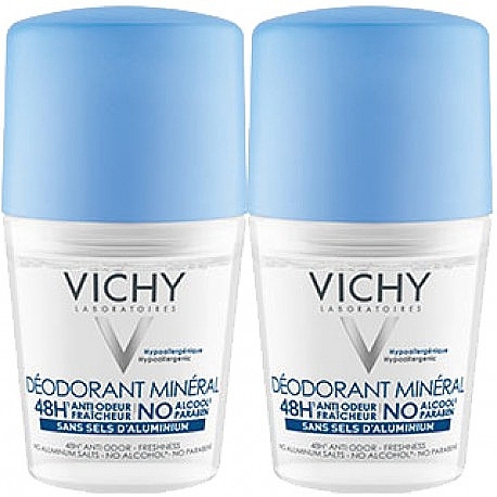 Set - Vichy Deodorant Mineral Roll (deo/50ml + deo/50ml) — photo N1