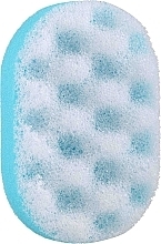 Fragrances, Perfumes, Cosmetics Oval Bath Sponge, blue 2 - Ewimark